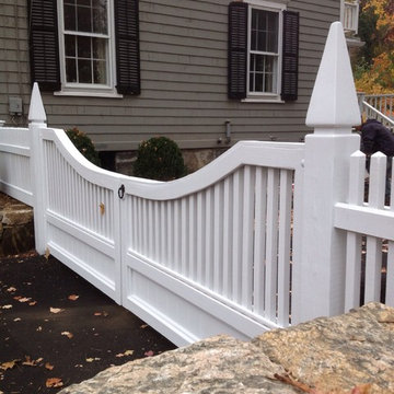 Custom Cedar Picket Fence Darien