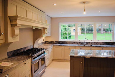 Inspiration for a contemporary kitchen in Surrey.
