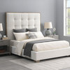 Remi Stain-Resistant King Bed, Ivory