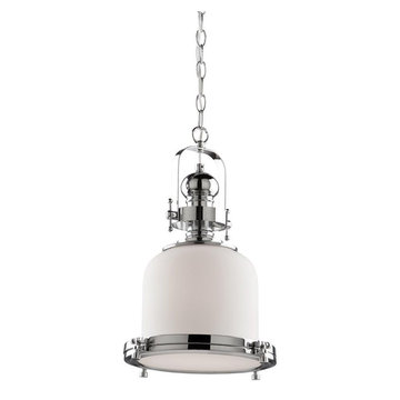 Artcraft Lighting Victoriaville 18" 1 Light Pendant in Chrome