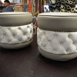 Custom Ottoman Set - Nightstands And Bedside Tables