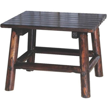 Leigh Country Char-log End Table, 24"