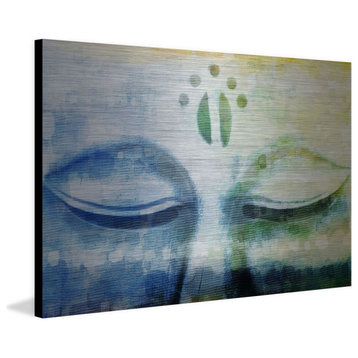 "Meditation" Painting Print on Brushed Aluminum, 45"x30"