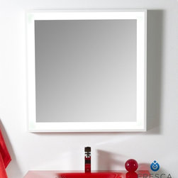 Fresca Platinum Napoli 32" Bathroom Mirror FPMR7564WH - Bathroom Mirrors