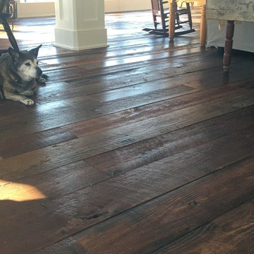 Reed Family Home - Original Face Heart Pine Flooring and Antique Hand Hewn Beams