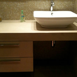 Concrete Bathrooms - Vanity Tops And Side Splashes