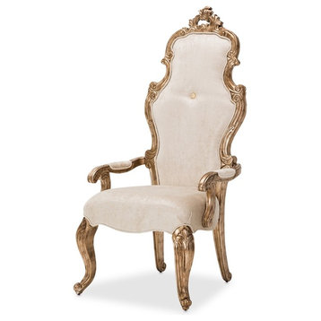 AICO Platine de Royale Desk Chair, Champagne 09244-201