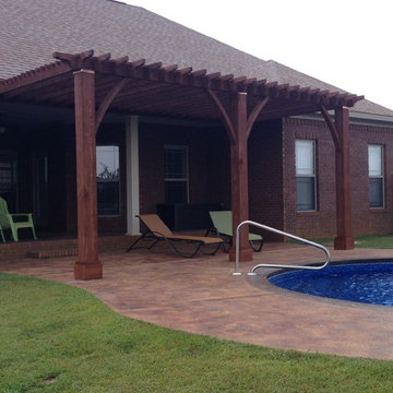 Pergola Attached to Header