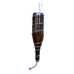 Humming Bird Feeder Amber/Steel - Products