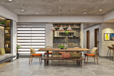 Trendy dining room photo in Other