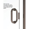 Infinity Semi-Frameless Swing Shower Door, 27.0625-28", Clear, Oil Rubbed Bronze