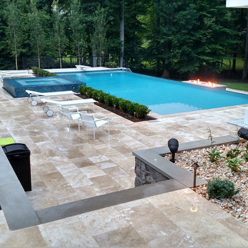 McLean Infinity Pool, Pavilion, & Terraced Patios