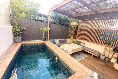 Création d'un espace zen avec petite piscine