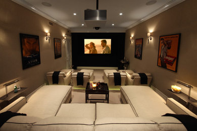 Photo of a modern home theatre in Other.
