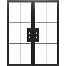 ACERO -DOUBLE - STEEL METAL EXTERIOR GRADE 6-LITE DOUBLE FRENCH DOOR WITH CLEAR LOW-E GLASS - Windows And Doors