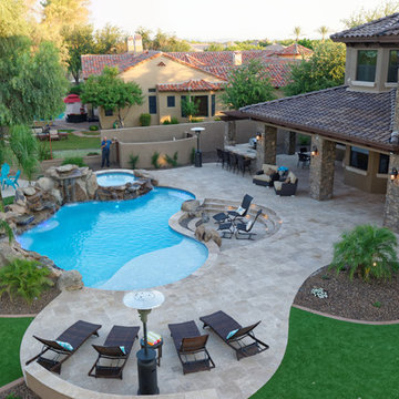 Resort style backyard