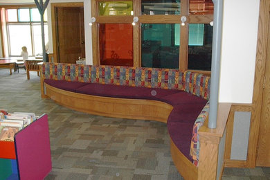 Childrens seating area at library