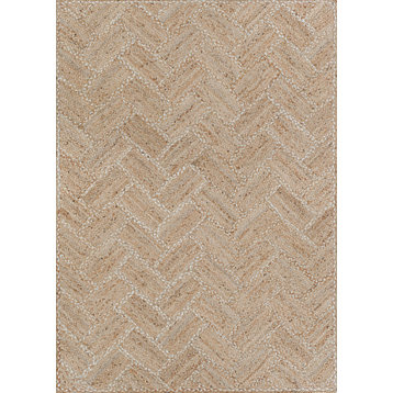 Couristan Nature's Elements Garden Path Natural-Ivory Rug 6'x9'