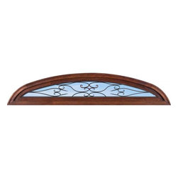 TRANSOMELSPAIN - ELLIPTICAL TOP TRANSOM WITH CLEAR IRON GLASS - Windows And Doors
