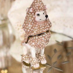 Pearlescent Poodle Trinket Box - Decorative Boxes
