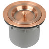 Copper Kitchen Sink Stopper for 3.5" Standard Strainer Drain