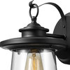 Globe Electric 44170 Valmont 1 Light 13" Tall Outdoor Wall Sconce - Black