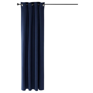 Furinno Collins Blackout Curtain 52x84" 1 Panel, Dark Blue