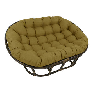 44 x 44 x 4 Papasan Outdoor Chair Cushion Ivory - Sorra Home