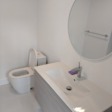 Fresh & Minimalist All-White Bathroom Renovation | Mission District, San Francis