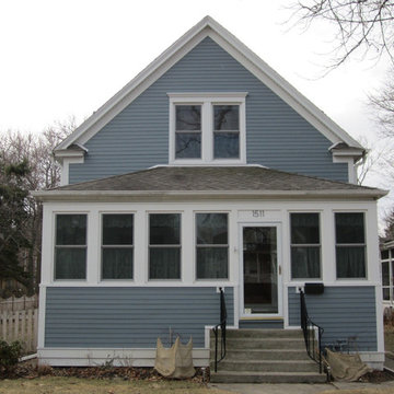 Wilmette, IL Exterior Remodel Farm House Blue
