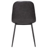 Norwich Distressed Black Leather Dining Chair