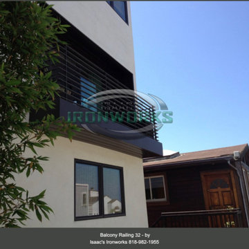 Balcony Railings (Juliet Balcony) Custom Made by Isaac's Ironworks