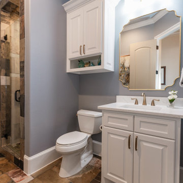 Sherwin Williams Blustery Sky in powder bath