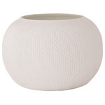 Elk Home - Elk Home Besse, 16" Large Vase, White Finish, White - Clean with a damp cloth.