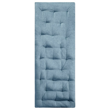 Intelligent Design Edelia Lounge Floor Pillow Cushion, Aqua Blue, Aqua Blue