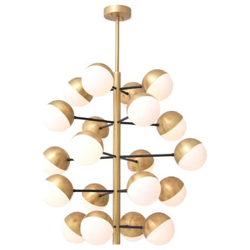 Brass Globe Sputnik Chandelier L | Eichholtz Cona