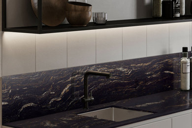 Kitchen countertops and wall coverings