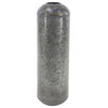 Capsule-Shaped Iron Decorative Vase, Gray, 25"