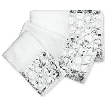 Popular Bath White Sinatra Towel Set
