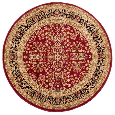 Safavieh Lyndhurst Lnh214A Red, Black Area Rug, 10'x10'
