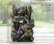 14" Tall Indoor Tiered Log Tabletop Fountain with LED Lights
