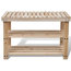 VidaXL 2-in-1 Wooden Shoe Rack With Bench Top Durable