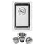 12" Undermount 18-Gauge Stainless Steel Single Bowl Kitchen and Bar Sink