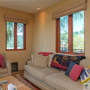 Casement Windows in Cozy Living Room - Renewal by Andersen Bay Area, San Francis