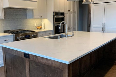Heated Countertop with Wood Substrate Beams