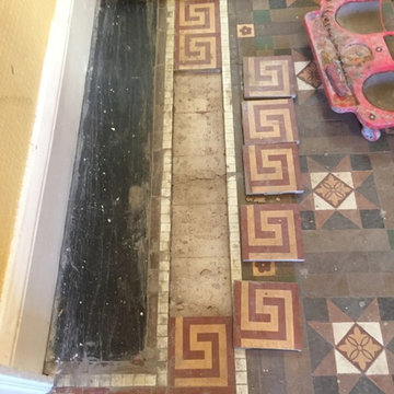 Victorian Hallway Floor Rebuilt and Restored in Leamington Spa