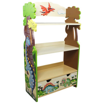 Dinosaur Kingdom Kids Bookshelf Bookcase