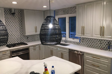 Inspiration for a transitional kitchen remodel in Other