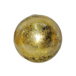 Dekorasyon Gifts & Decor - 4" Glass Ball Decor, Gold, Set of 2 - Nautical themed ball decor