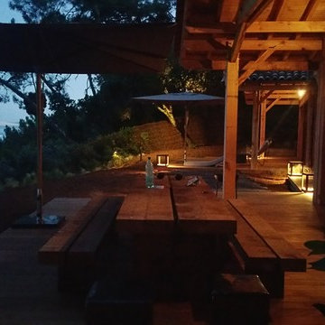 Jardin privé au Cap Ferret